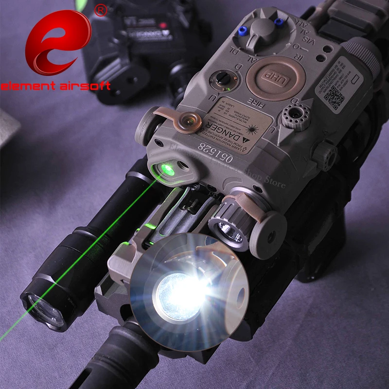 

Element AR 15 PEQ15 Airsoft Tactical Flashlight PEQ 15 IR Green Dot Laser Flashlight For Hunting Gun Laser Weapon Rifle Light