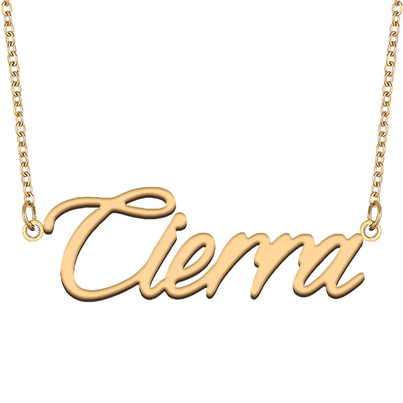 

Necklace with Name Cierra for His Her Family Member Best Friend Birthday Gifts on Christmas Mother Day Valentine's Day