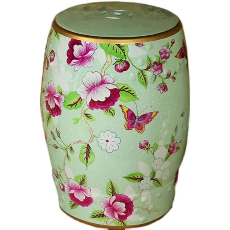 American stool European stool dressing stool flower and bird ceramic drum stool porcelain pier stool handicraft ornaments