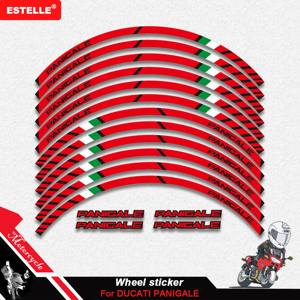 Voor Ducati 1299 Panigale S 959 Panigale 12 X Dikke Rand Outer Rim Sticker Streep Wiel Decals