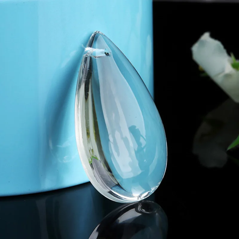 1 stücke Big Teardrop 38mm 50mm Kristall Glas Lose Anhänger Perlen für Schmuck Machen DIY Vorhang