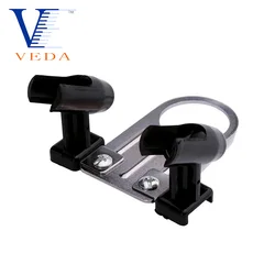 VEDA Airbrush Holder For 2 Airbrush Air Spray Pen Clamp-on Stand Compressor Modeling Tool Hobby Finishing Tools Accessories