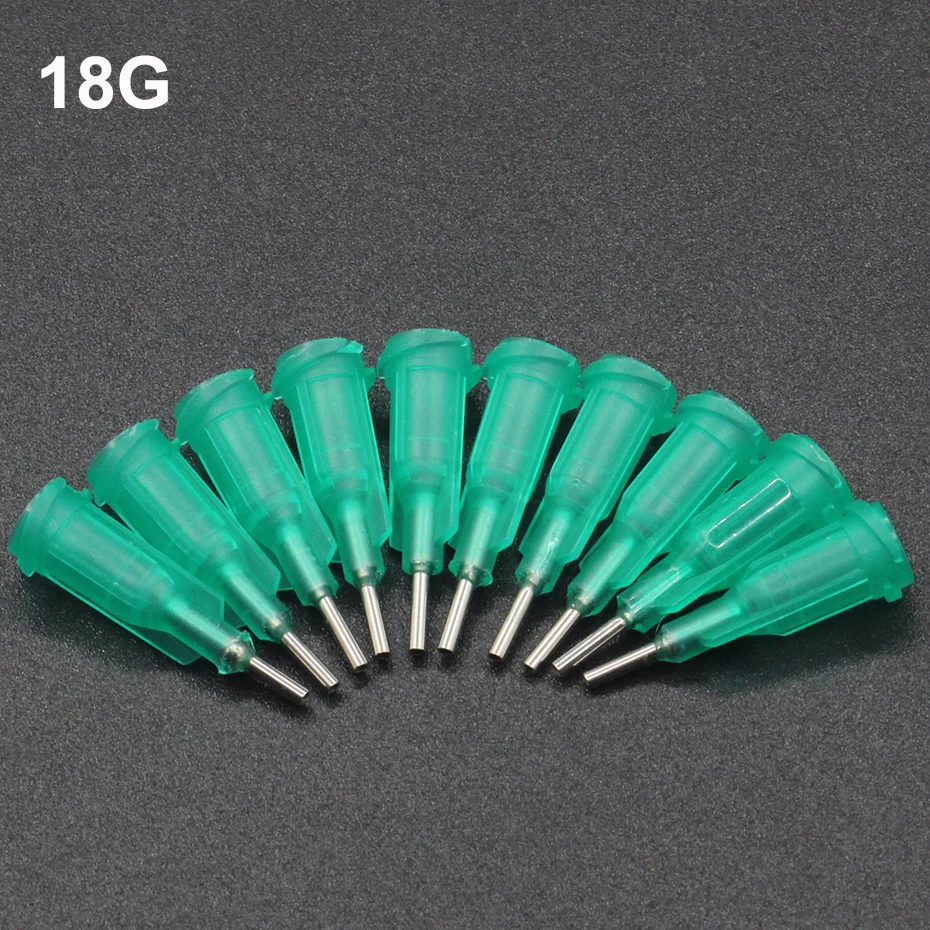 100Pcs Lengte 23.5Mm Precision Gepassiveerd S.S. Doseer Tip Met Pp Safetylok Hub, 0.5 "Tubing Lengte Lijm Dispenser Naalden