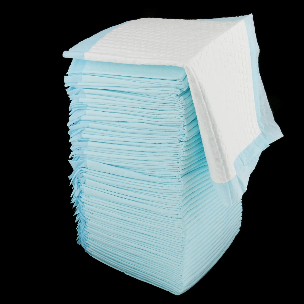 100x Disposable Incontinence Underpads Bed Protection Pads Highly Absorbent 45x33cm