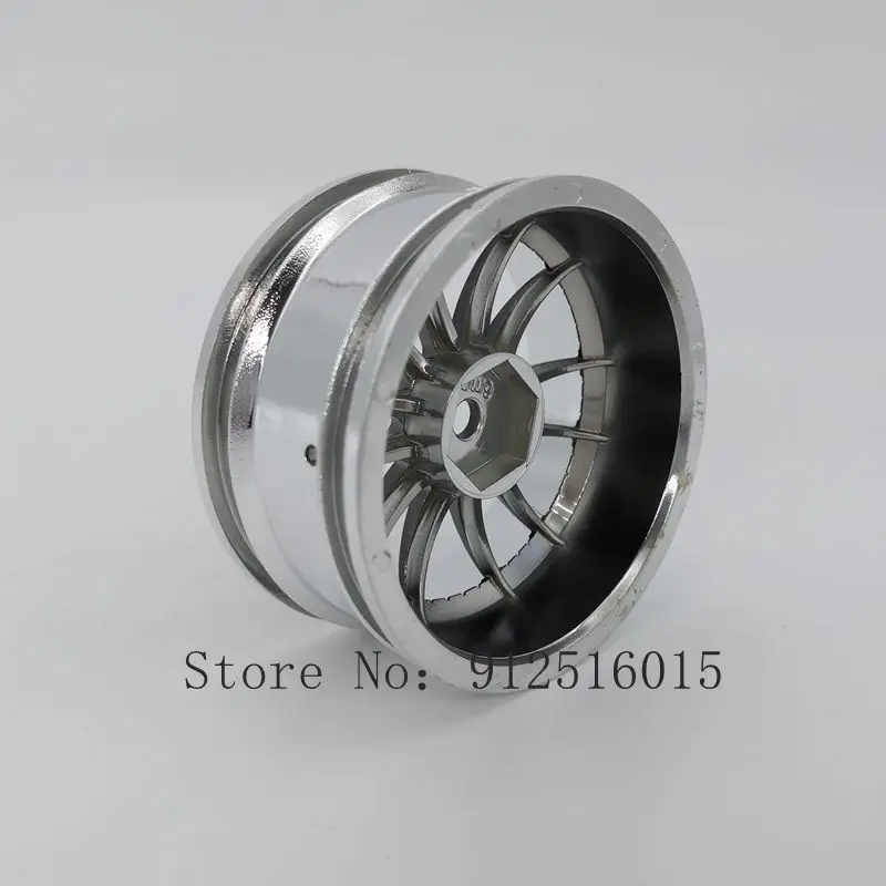 4pcs 1/10 Touring&Drift Wheel Rim ClassicCG(Chrome+Painting Gold) 3mm offset fits for 1:10 Touring&Drift Car 1/10 Rim 110005-6B