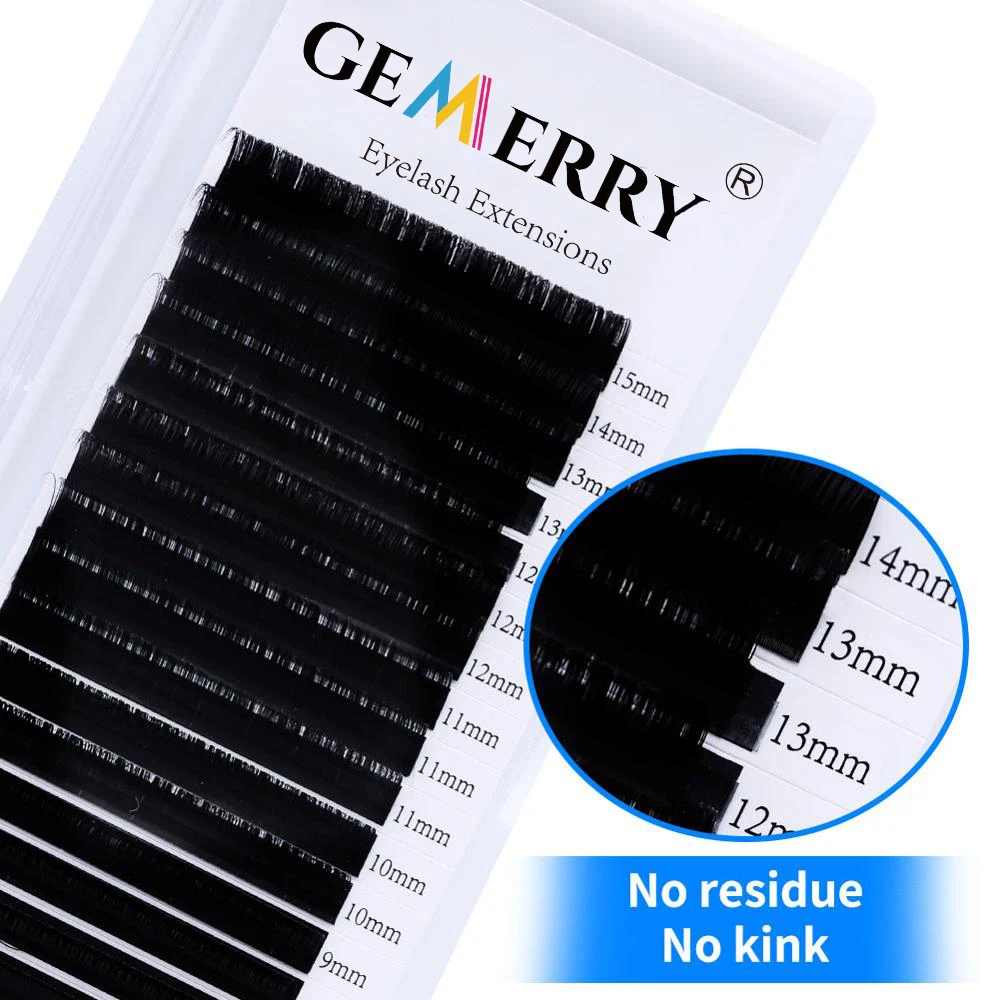 16 Lines Individual Eyelash Extension Faux Mink False Eyelashes Supplies HandMade Korea Silk For Eye Makeup Classic Lash