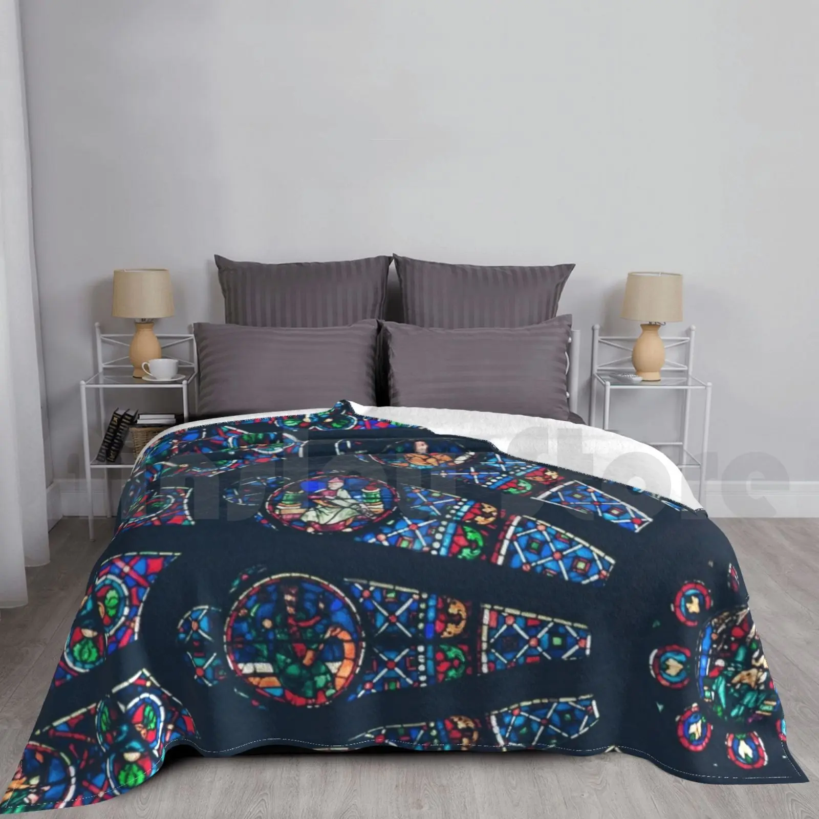 Glory Of God-, , Blanket Fashion Custom Catholic Christian Virgin Mary Mary Jesus Virgin