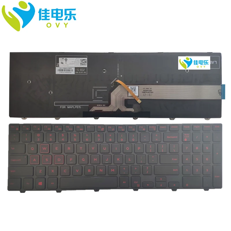 

Arabic Hebrew US Backlit Keyboard For DELL Inspiron 15 3000 5000 3541 3542 3543 5542 5545 5547 17-5000 0V9F14 0NXJRR Keyboards