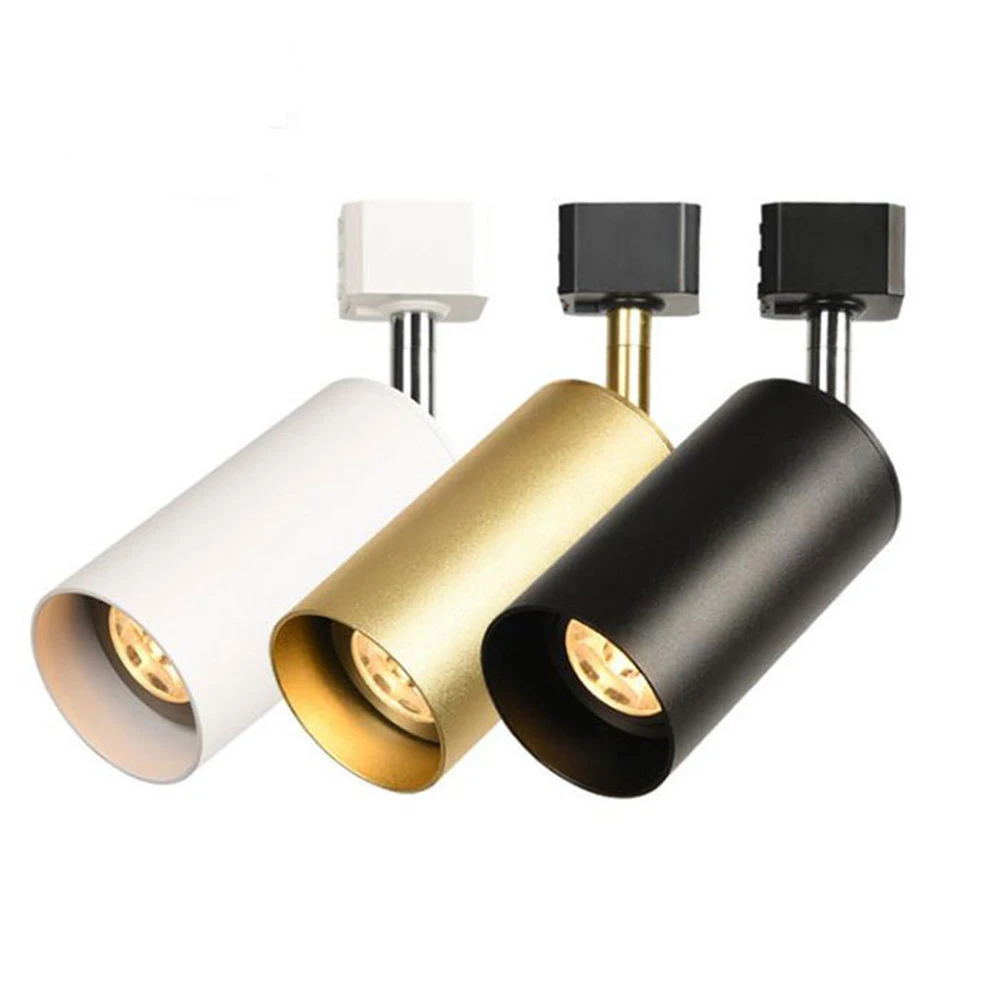 Oro bianco nero Set completo lampada a binario GU10 faretti a binario di Base Fixture110V 220V casa cucina negozio di abbigliamento