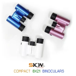 SKWOPTICS-Bak4 Binoculars for Watching, 8x21Binoculars, Roof, Outdoor, Hunting, Travelling, Compact