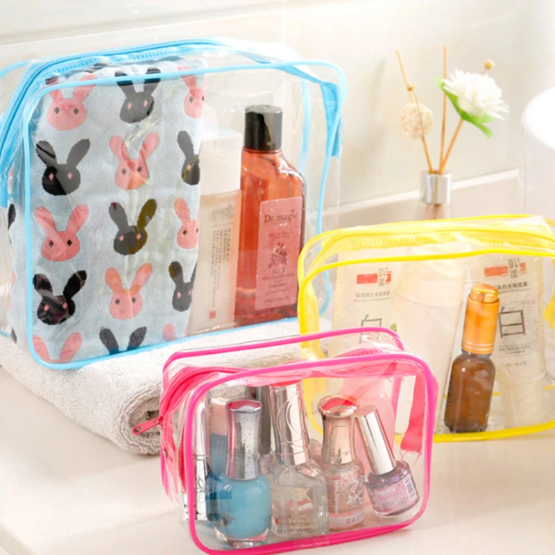 Travel Transparent Cases Clothes Toiletries Storage Bag Box Luggage Towel Suitcase Pouch Zip Bra Cosmetics Underwear Organizer