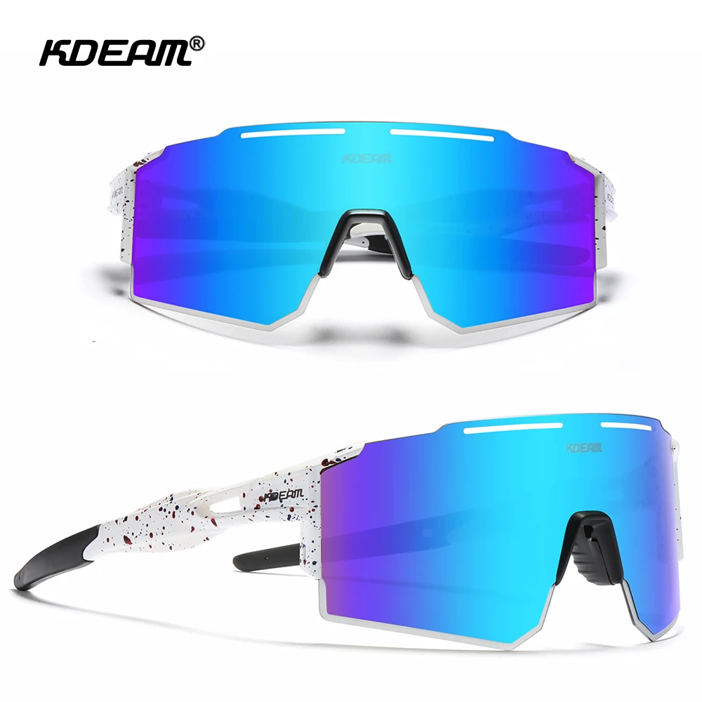 KDEAM High-End Sports Sunglasses For Men Ultra Light TR90 Frame 1.2mm Thickness Lens Polarized Sun Glasses Outdoors Cat.3 KD0803