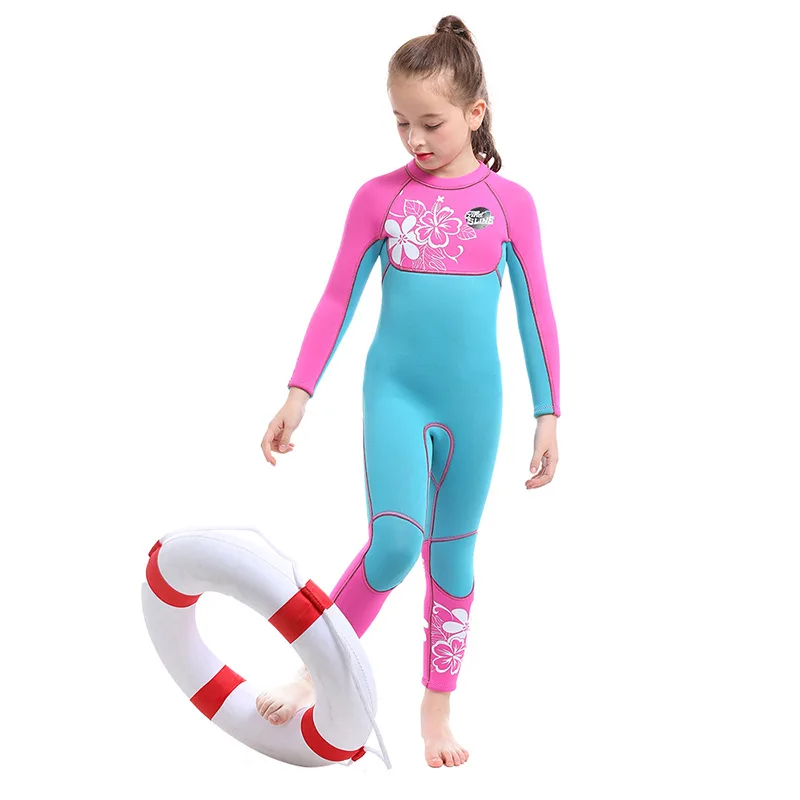 3MM Scuba Keep Warm Neoprene muta costumi da bagno per ragazze bambini Full Body Snorkeling muta da sub surf meduse costume da bagno