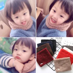 New Winter Autumn Baby Scarf Children's Collar Plus Velvet Warm Baby Boy Girl Scarves Newborn Cotton Soft Snood Children Scarf