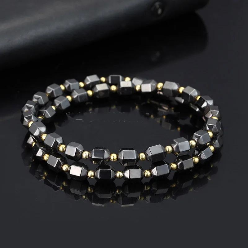 Beads Necklace Magnetic Therapy Care Black Hematite Choker Chain Necklaces Gifts Fashion Men Dad Boysfriend Neck Jewelry