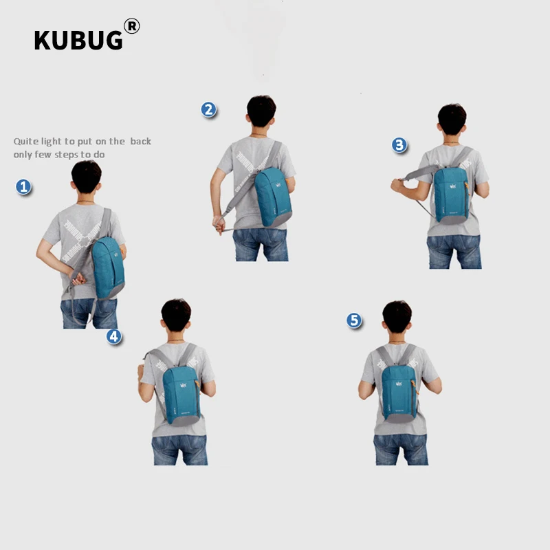 KUBUG-mochila impermeable para exteriores para hombre, mujer y niño, bolsa deportiva para viajes, Camping, senderismo, mochila escolar para