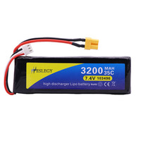 7.4V 3200mAh Lipo Battery for MJX Bugs 3 B3 RC Quadcopter Spare Parts 2S 7.4 v upgrade 2700mah XT30 Plug Battery 35C toys parts