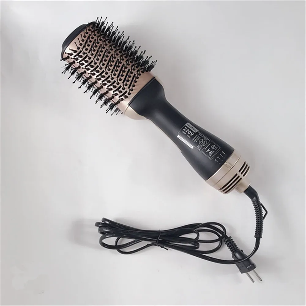 1000W Hair Dryer Hot Air Brush Styler and Volumizer Hair Straightener Curler Comb Roller One Step Electric Ion Blow Dryer Brush