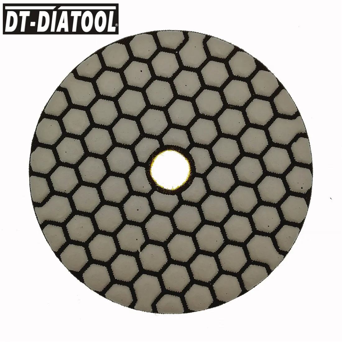 DT-DIATOOL 7pcs 100mm/4inch Grade A Dry Diamond Polishing Pads Resin Bond Sanding Discs For Marble Granite Stone Polisher Discs