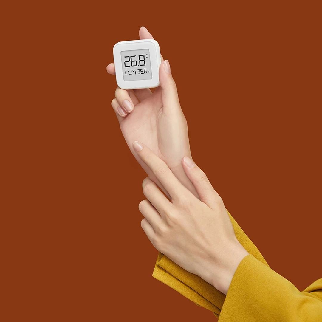 스마트 전자 잉크 화면 온도계 및 습도계, 블루투스 호환 무선 스마트 전기 디지털 습도계