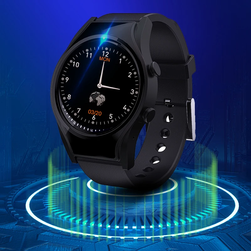 Reloj inteligente con pantalla táctil redonda OLED, dispositivo con cámara espion espia, Mini cámara, grabadora de Audio y vídeo por voz, HD 1080P, rastreador de Fitness