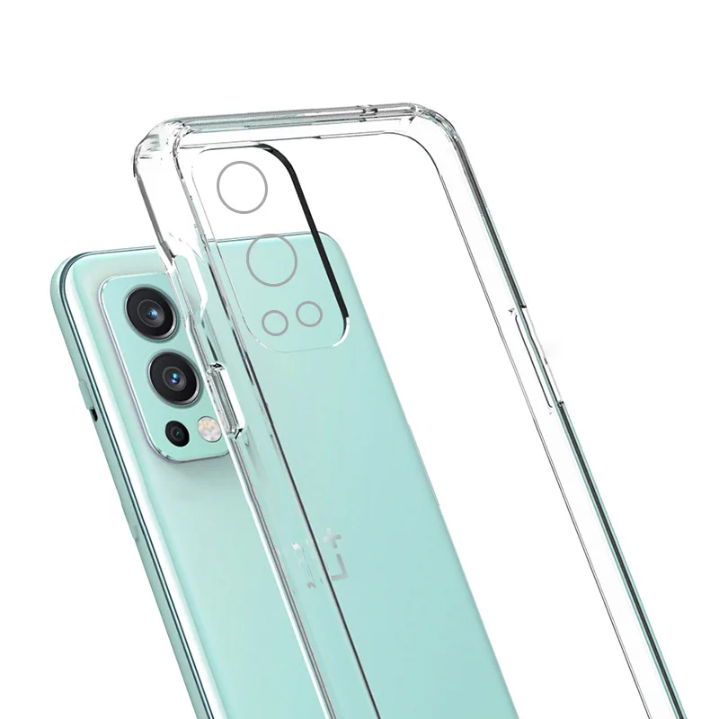 Funda de teléfono transparente de alta calidad para Oneplus Nord 2 5G, cubierta trasera protectora de lente transparente de TPU suave para hombre,