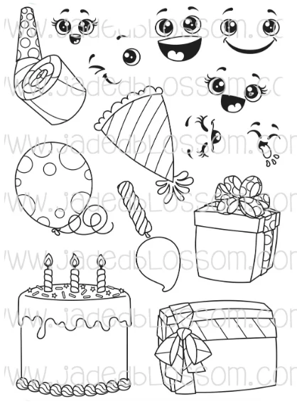 Silicone Clear Rubber Stamp, Sheet Cling, DIY Scrapbooking, Cute Pattern, Photo Album Paper Decoration, Holiday Appliance