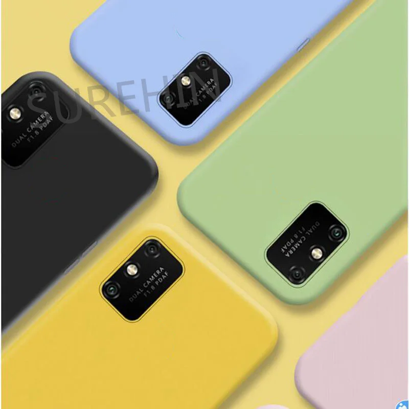 SUREHIN Skin For Samsung Galaxy A71 4G Transparent Case Cover Matte Frosted Colorful Cuthole Soft Protective Back Silicone Case