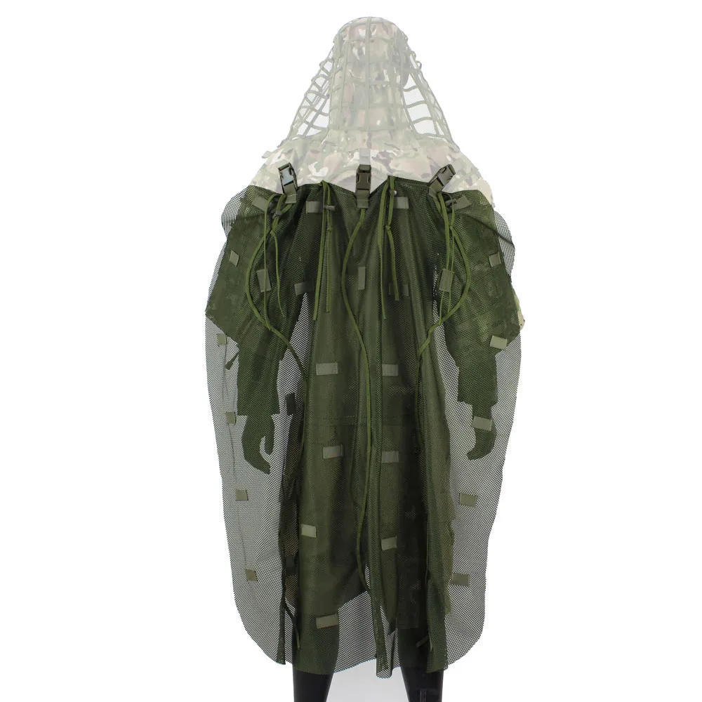 ROCOTACTICAL Breathable Ghillie Suit Foundation, Ripstop, CP Multicam + Ghillie Cape for Hunting, Sniper, Airsoft Wildlife Photo