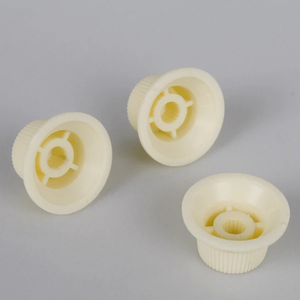 Set Of 3pcs Cream Knobs 1 Volume 2 Tone For Electric Guitar Quality ABS Parts