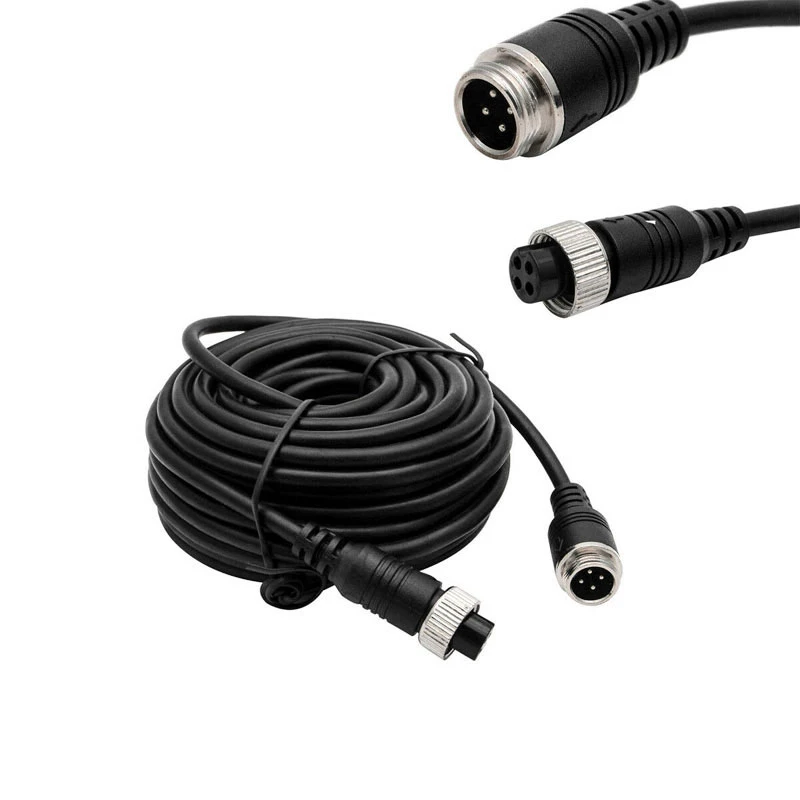 4-Pin Aviation Video Extension Cable 1M 2M 3M 5M 6M 8M 10M 15M 20M for CCD Reversing Camera Camper Trailer