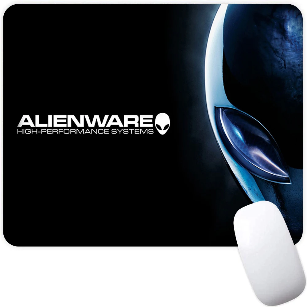 Dell Alienware Small Gaming Mouse Pad Computer Mousepad PC Gamer Mouse Mat Laptop Mausepad Mouse Carpet Keyboard Mat Desk Pad