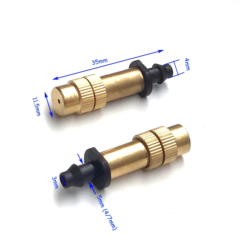 

Misting Nozzle Gardening Water Cooling Brass Spray Sprinkler Head Garden Tool Drip Irrigation Garden Watering System Accessories