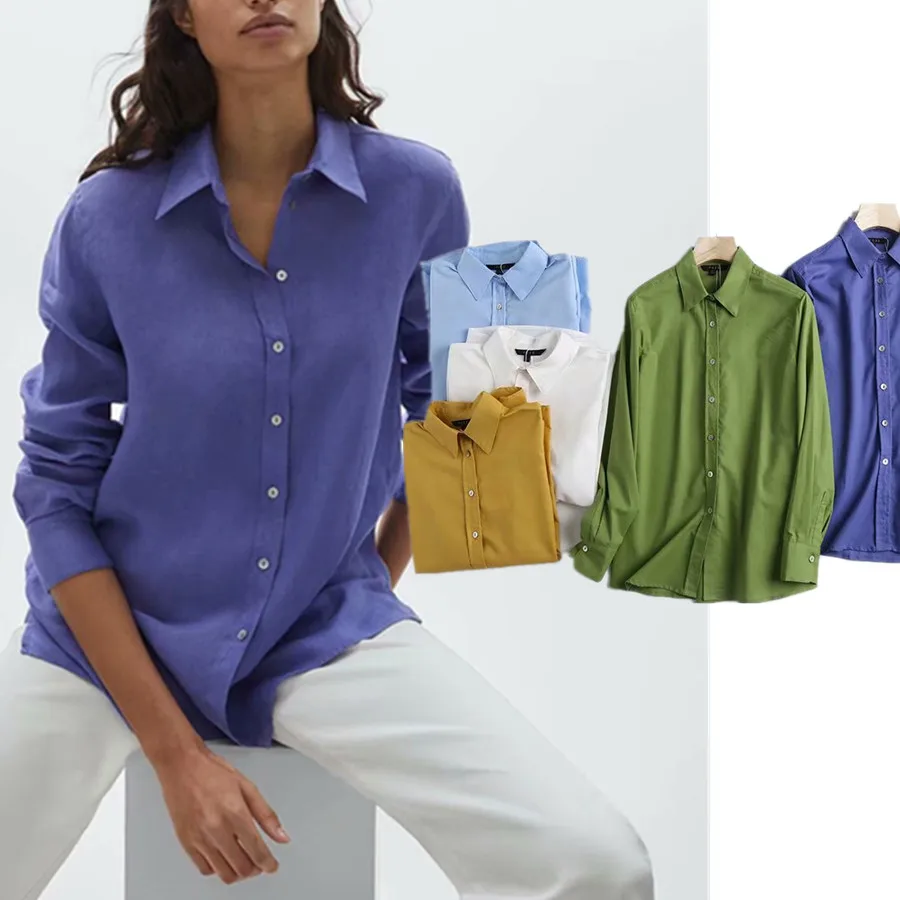 Maxdutti Summer England indie Folk Vintage Linen loose Shirt Colorful Blusas Mujer De Moda 20201Kimono Casual Blouse Women  Tops