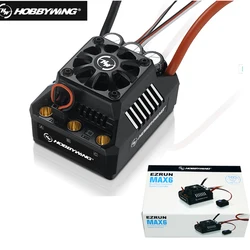 Original Hobbywing EZRUN MAX-6 V3 160A Speed Controller Waterproof Brushless ESC w/ Super BEC T Plug For 1/6 1/5 RC Car