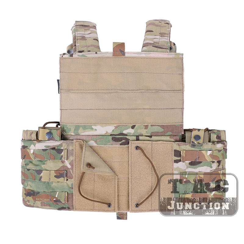 Emerson LBT-6094A Tactical Style Vest + Accessory Pouch Modular MOLLE Plate Carrier Airsoft Vest W/ Triple Mag Pouch Radio Pouch