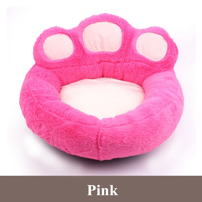 Pet Dog Cat Warm Bed Winter Dog Bed Lovely Pet Nest Cute Paw Kennel for Cat Puppy Soft Material Sofa Beds for Dogs Accessories