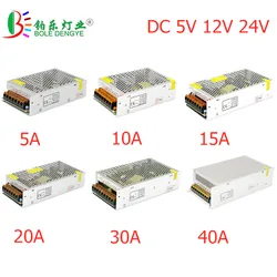 Transformateur d'alimentation et pilote LED, CA 100V-240V à CD 5V 12V 24V, 1A 2A 3A 5A, 10A 20A 30A