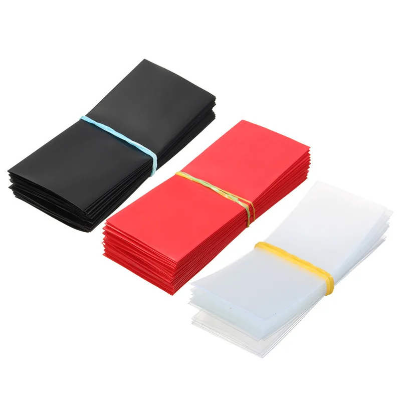 20PCS Li-ion 18650 Battery Wrap PVC Heat Shrink Tubing Precut 7 Color Choice Size 30*76mm Battery Film Tape Battery Cover