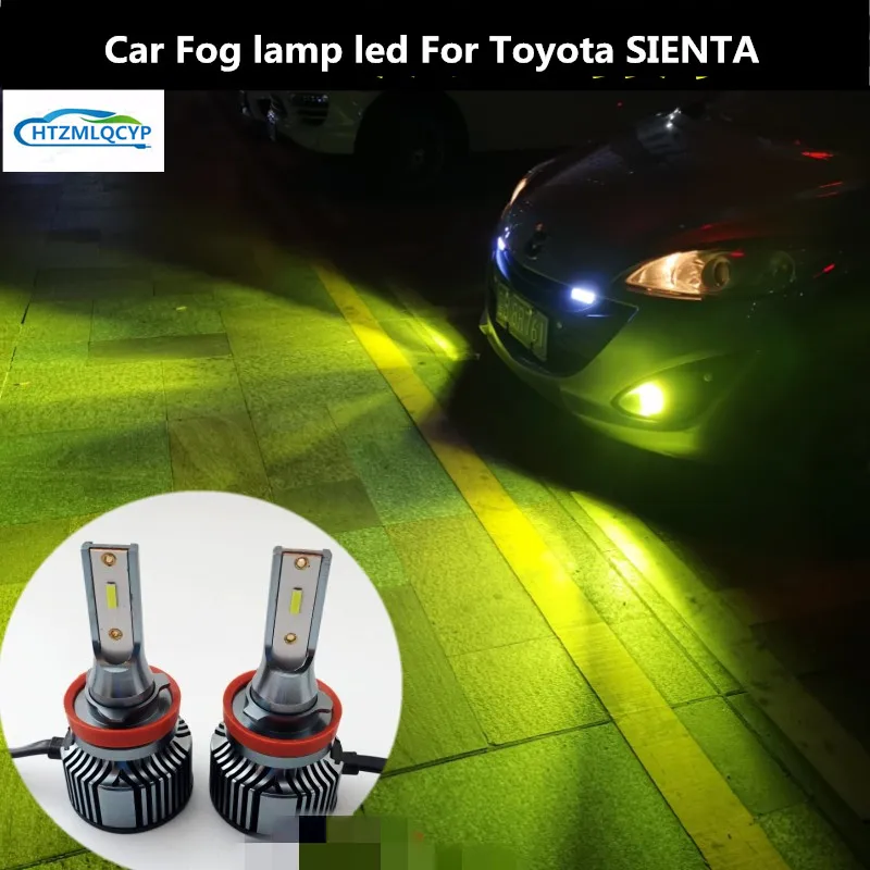 For Toyota SIENTA NCP 170 171 Car Fog lamp led 12V 6000K 30W lamp decoration modification SIENTA