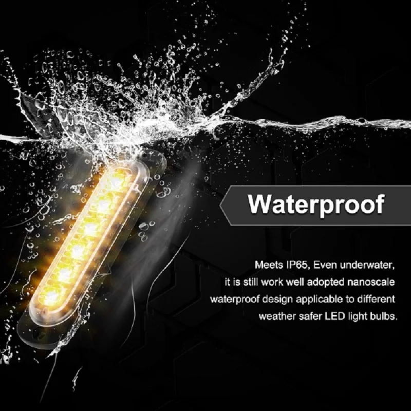 6 Leds Car strobe Lamp IP65 Surface Mount Emergency Strobo Light 18W Flashing Grille Warning Lights 3Wires Mini Blinking Beacon