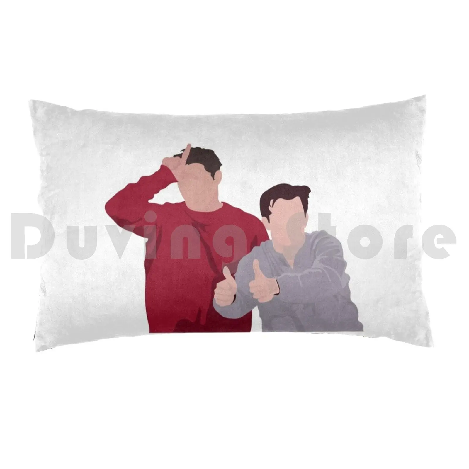 Joey And ChandlerPillow case Friends Logo Tv Rachel Chandler Monica Central Perk 90s Show Tv