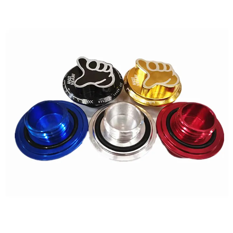 SPSLD New arrived Billet Aluminum Engine Valve Cover Oil Filler Cap For Toyota and  Honda Oil Tank Cover Caps