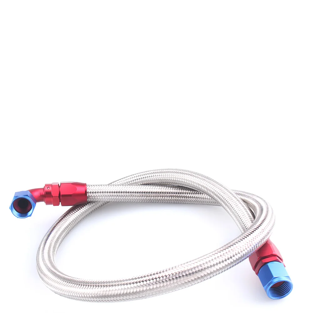 

AN10 1.2Meter Stainless Steel Brained Fuel Gas Oil Hose Line Hose Tube Straight Elbow Swivel Hose End Fitting