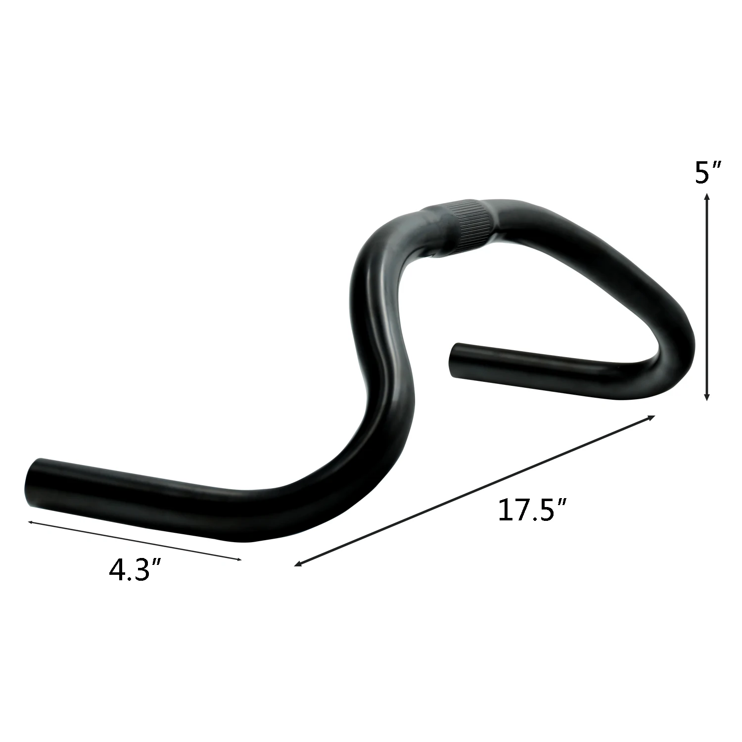 Bike Handlebar Aluminum Alloy Bar Bent Handlebar 25.4mm 440mm for Road Bike Leisure Bicycle