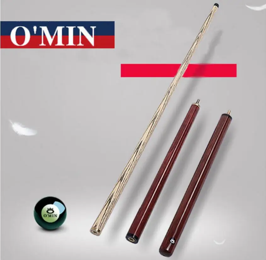 

Official O'MIN PISTOL Punch Jump Cue 13.8mm Crystal Tip Black Bakelite Ferrule Ash Shaft Professional Break Jump Cue Smooth Wrap