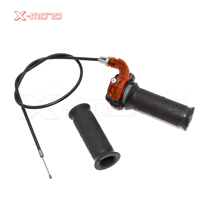 

Новинка 2020 года, поворотный дроссельный ускоритель, 3-ступенчатая ручка + кабель для 47cc 49cc Mini Dirt Bike Quad Pocket