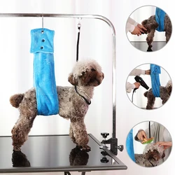 No Sit Pet Haunch Holder Dog Grooming Arm Restraint Dog Cat Grooming Hammocls Restraint Harness Dog Cat Nail Clip Trimming Tool