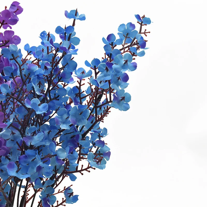 10 Stück Künstliche Blumen aus Seide, Gypsophila, Kleine Sträuße mit 5 Zweigen, Heimdekoration für Tisch und Zimmer, Kunstpflanzen für Vase, Hochzeit, Outdoor, DIY – Detail 6