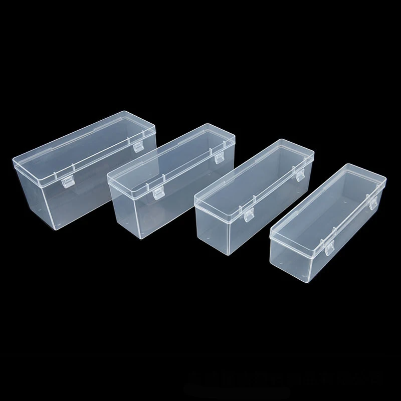 5 PCS long Plastic Dustproof Waterproof Box for  Electrical hardware Accessories Organizer transparent